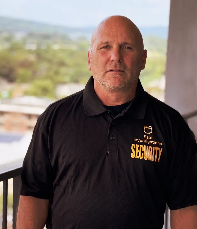 security guard on terrace